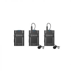 MICRO THU ÂM WIRELESS UHF BOYA BY-WM4 PRO-K2 (BỘ THU 2 MICRO)