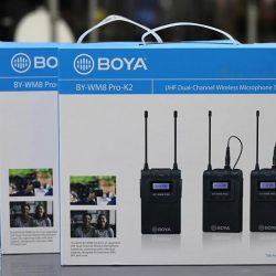 MICRO THU ÂM WIRELESS UHF BOYA BY-WM8 PRO-K2 (BỘ THU 2 MICRO)