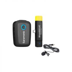 MICRO THU ÂM KHÔNG DÂY SARAMONIC BLINK 500 B5 (TX + RXUC) CỔNG KẾT NỐI TYPE C 1 PHÁT 1 THU - HÀNG CHÍNH HÃNG