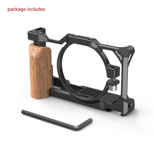 SmallRig Cage with Wooden Handgrip for Sony ZV1 Camera 2937