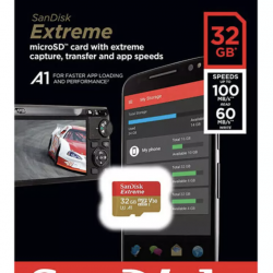 Thẻ MicroSDHC SanDisk Extreme 32GB 100MB/s V30 A1 667x