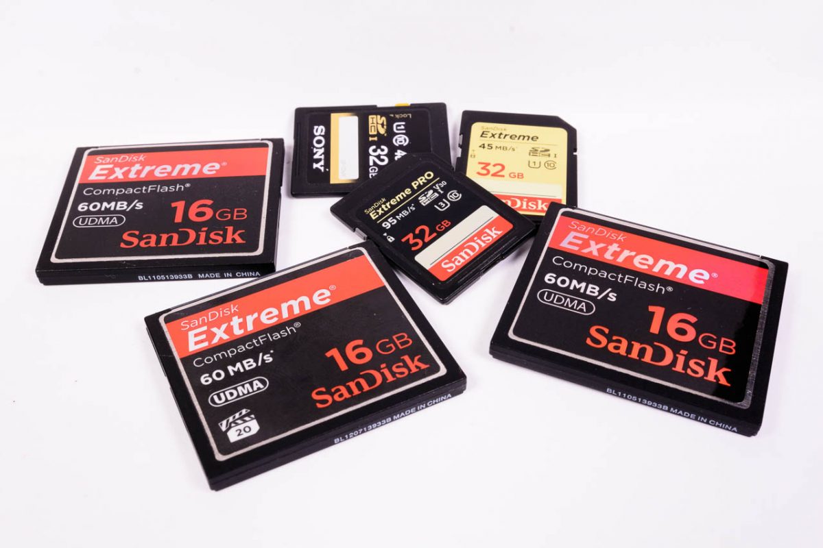 Các dòng thẻ nhớ CF, SD phù hợp cho các loại máy ảnh nhiếp ảnh chuyên nghiệp