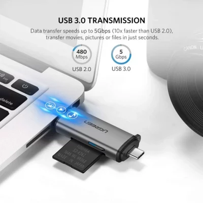 Giao tiếp USB 3.0 tốc độ cao hơn rất nhiều lần so với USB 2.0. Tăng tốc thời gian sao chép với tryền tải những file dữ liệu lên tới 5Gbps