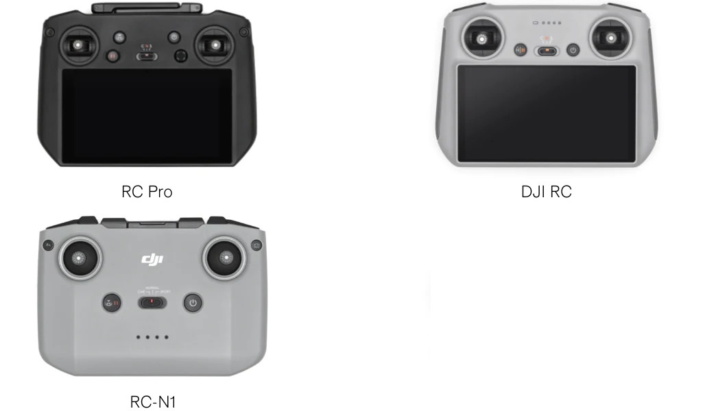 Một số mẫu tay điều khiển của DJI hỗ trợ mini 3 Pro