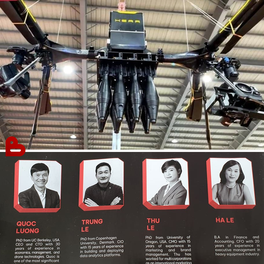 Nhóm thiết kế và sáng lập drone Hera - Ảnh BeatVN