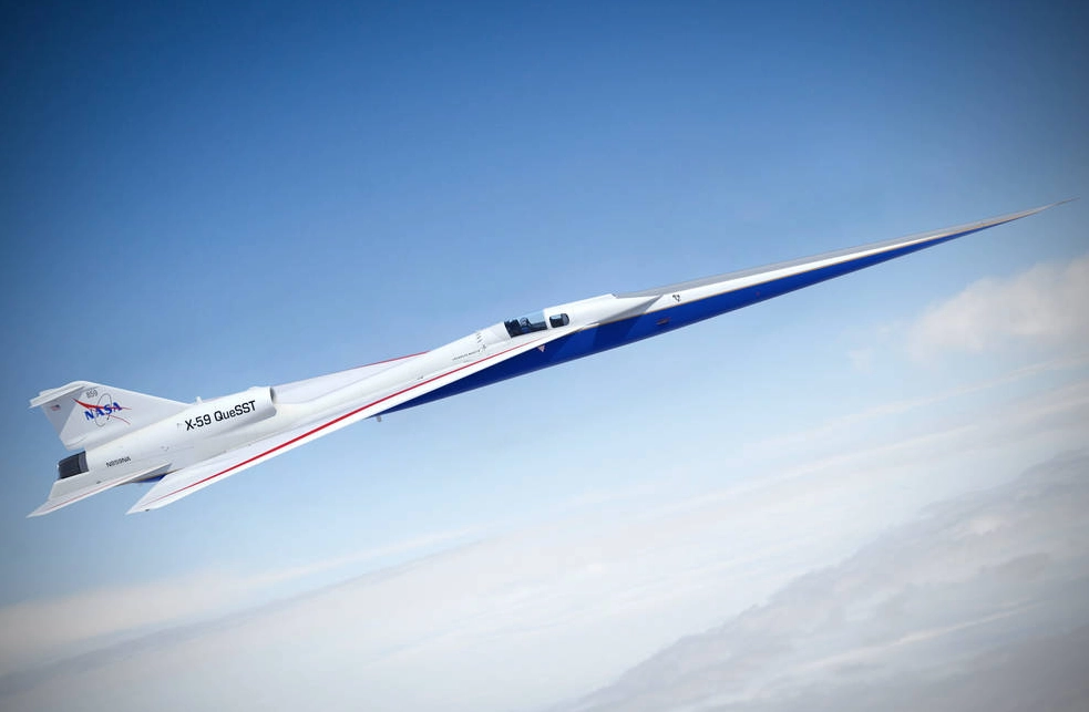 Máy bay X-59 của NASA dự kiến thử nghiệm vào năm 2023. Ảnh: Lockheed Martin