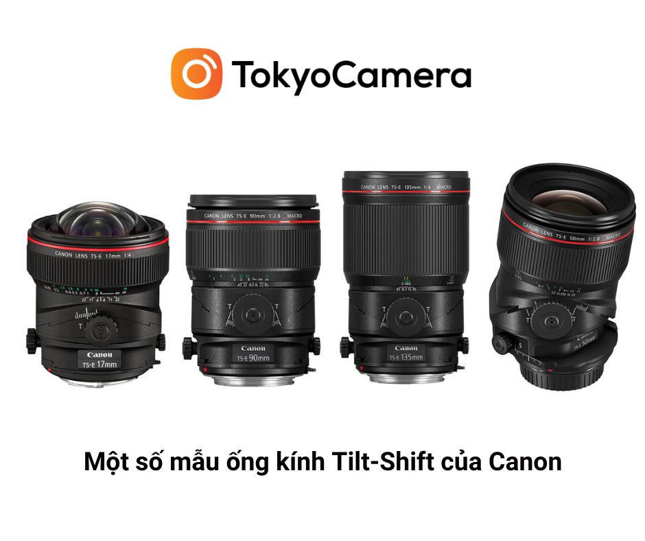 Một số loại ống kính máy ảnh Tilt-Shift của Canon