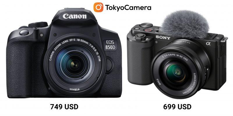 Mức giá ra mắt của Canon EOS 850D vs ZV-E10