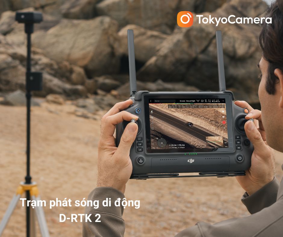 Trạm phát sóng di động D-RTK 2 - Ảnh: Tokyo Camera