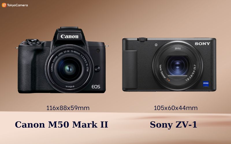 Canon M50 Mark II Vs Sony ZV1 Nhỏ Gọn Đầy Thách Thức