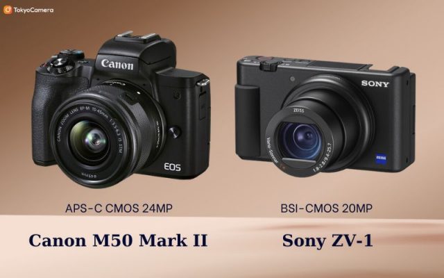 canon m50 mark ii vs sony zv-1