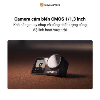 Osmo Action 4 trang bị cảm biến CMOS 1/1,3 inch