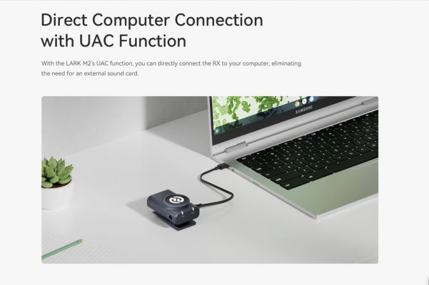 máy thu âm hỗ trợ chức năng UAC để bạn có thể kết nối trực tiếp RX với máy tính mà không cần đến bất kỳ phụ kiện nào khác