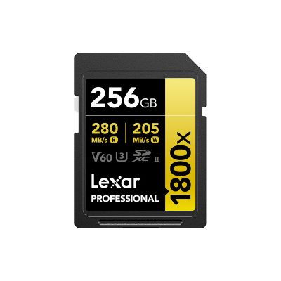 Lexar 256GB Professional 1800x UHS-II SDXC