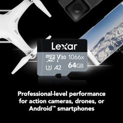 Alternative view of Lexar 64GB Professional 1066x + SD Adapter