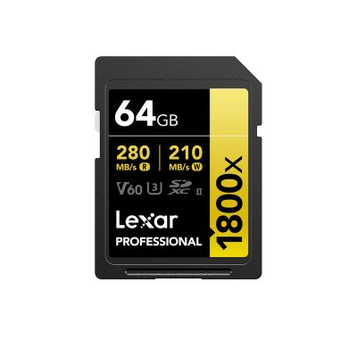 Thẻ Nhớ Lexar 64GB Professional 1800x UHS-II SDXC