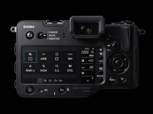 Chiếc máy ảnh SD Quattro H, ra mắt năm 2017, là máy ảnh Foveon cuối cùng được Sigma