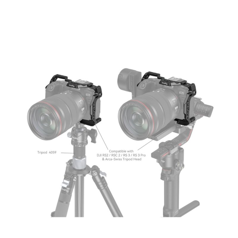 SMALLRIG Cage pour Canon R8, R8 Cage avec Trous Filetés 1/4-20, Trous de Positionnement 3/8-16 pour Arri, Cold Shoe Intégré, Port QD et Rail NATO - 4212 SMALLRIG Cage pour Canon R8, R8 Cage avec Trous Filetés 1/4-20, Trous de Positionnement 3/8-16 pour Arri, Cold Shoe Intégré, Port QD et Rail NATO - 4212