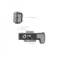 Alternative view of SmallRig Foldable L-Bracket for Canon EOS R8 4211