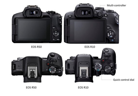 So sánh Canon EOS R50 và R10