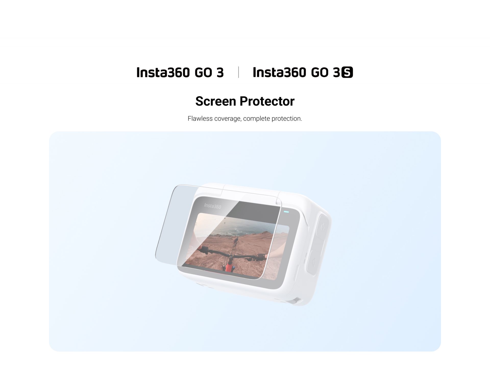 Pellicola Vetro Temperato 9H Per Insta360 GO Ultra [3Pezzi] - Antigraffio, Antibolla, Ultrasottile 0.3mm