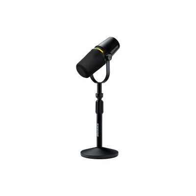 Shure MV7+-K with Gator Desktop Stand