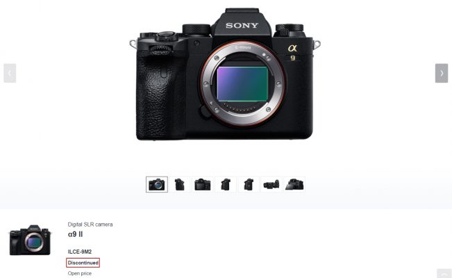 Sony dừng sản xuất a9 II