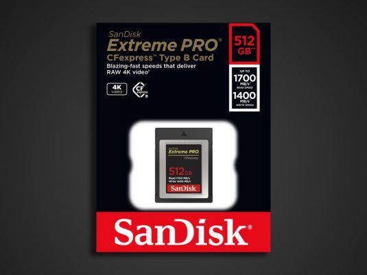 SanDisk 512GB Extreme PRO CFexpress Card Type B