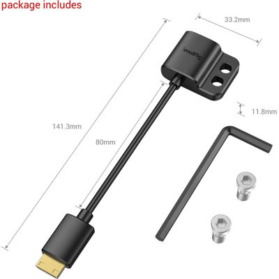 smallrig ultra slim 4k adapter cable (c to a) 3020