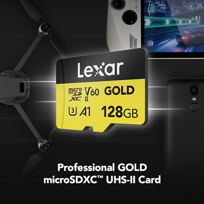 Thẻ Nhớ Lexar 128GB Professional GOLD UHS-II microSDXC