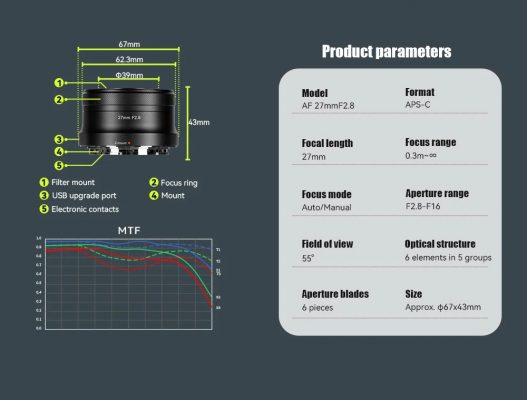 Ra Mắt AstrHori AF 27mm f/2.8