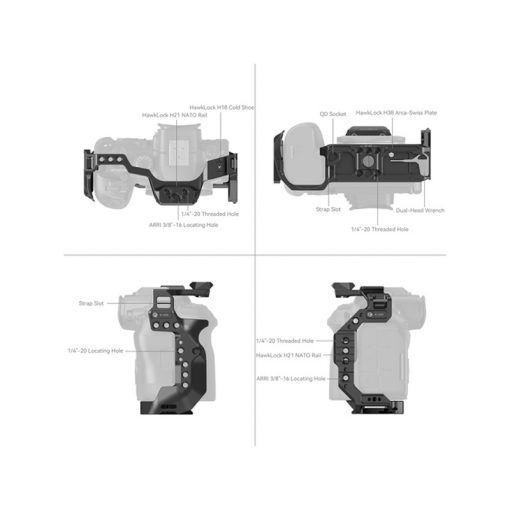 SmallRig HawkLock Quick Release Cage Cho Canon EOS R6 Mark II - Hình ảnh 4