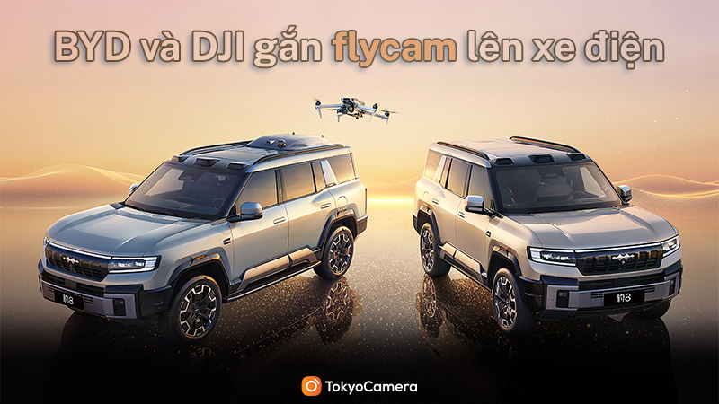 BYD Và DJI Hợp Tác Gắn Flycam Lên Xe Điện