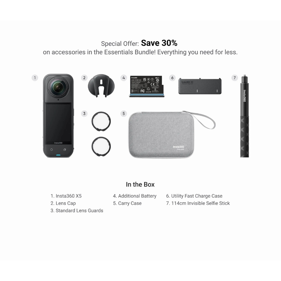 Insta360 X5 (Essentials Bundle) - Ảnh 2