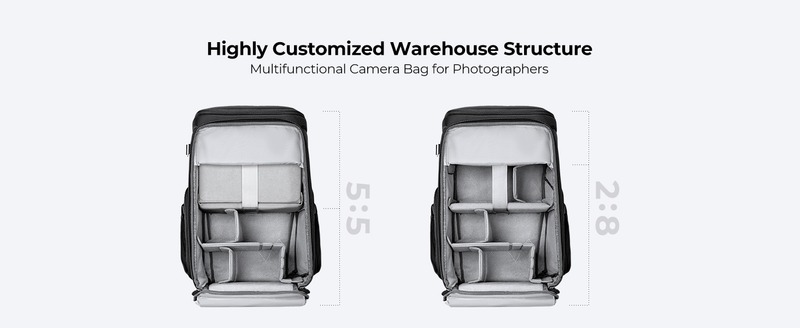 Balo K&F Concept Air (Xám, 25L) - KF13.128V3