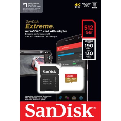 SanDisk 512GB Extreme UHS-I microSDXC