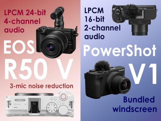Canon EOS R50 V và PowerShot V1