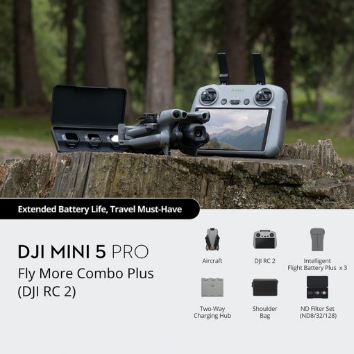 DJI Mini 5 Pro Fly More Combo Plus (DJI RC 2) - Chính Hãng VAT - Ảnh 2
