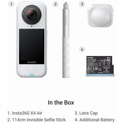 Alternative view of Insta360 X4 Air Starter Bundle (Arctic White)