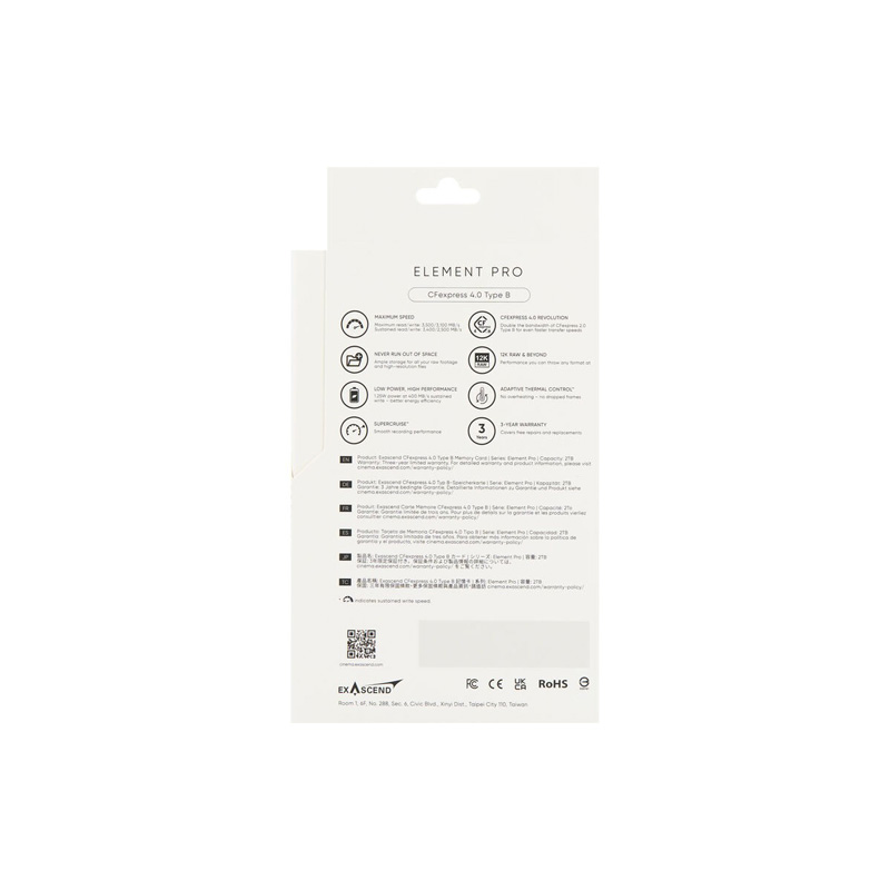 Thẻ Nhớ Exascend 1TB Element Pro CFexpress 4.0 Type B - Ảnh 4