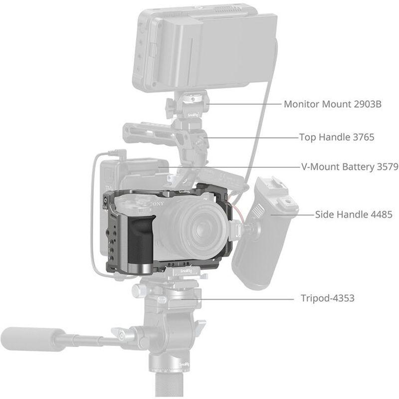 SmallRig HawkLock Quick Release Cage Kit with Silicone Handle for Sony a7C II & a7CR (5198) - Ảnh 3