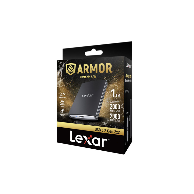 Lexar Armor 700 Portable SSD 1TB , USB 3.2 Gen 2x2 RW 2000/2000 MB/s - Ảnh 2