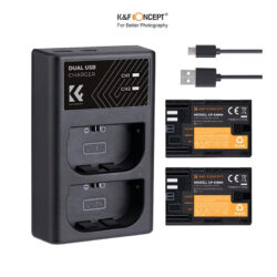 Bộ 2 Pin + Hub sạc K&F CONCEPT LP-E6NH (KF28.0098)