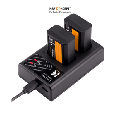 Bộ 2 Pin + Hub sạc K&F CONCEPT NP-FW50 (KF28.0004)