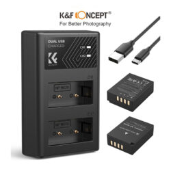 Bộ 2 Pin + Hub sạc K&F CONCEPT NP-W126 (KF28.0030)
