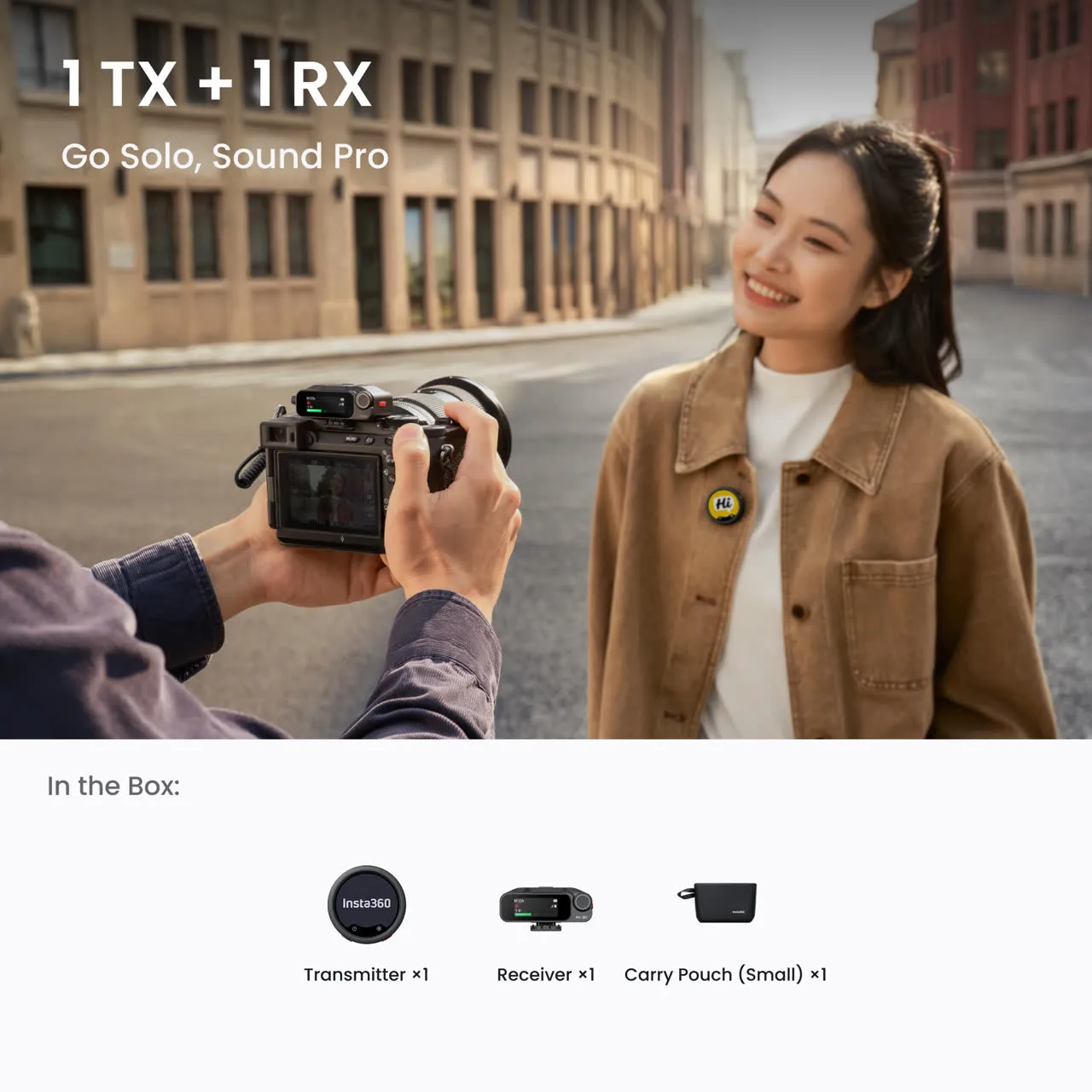 Insta360 Mic Pro (1TX+1RX) - Ảnh 2