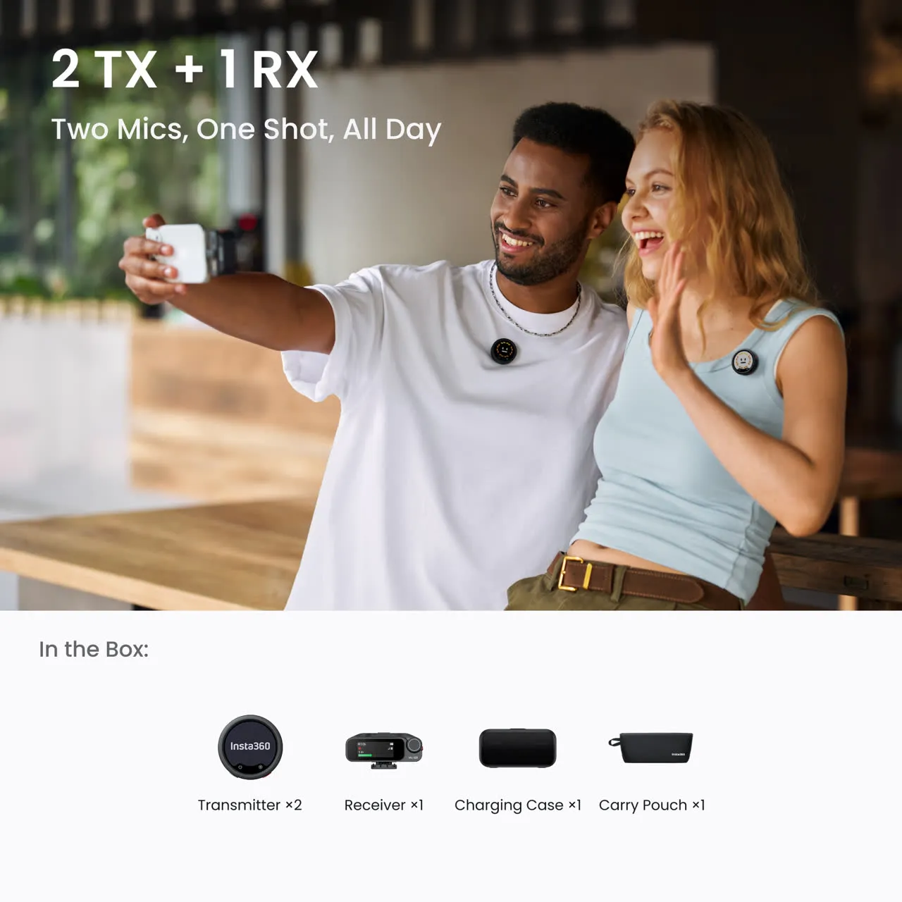 Insta360 Mic Pro (2TX+1RX) - Ảnh 2