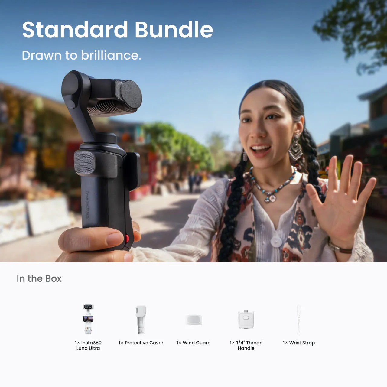 Insta360 Luna Ultra Standard Bundle (Stellar White) - Ảnh 2
