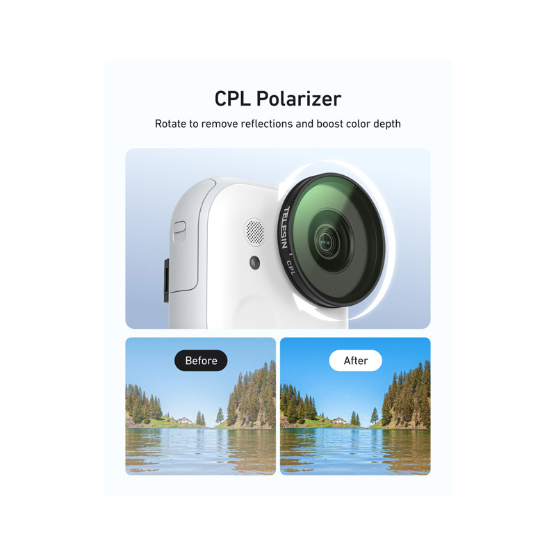 Bộ Filter CPL + ND8/16/32 Go Ultra (Telesin S5-FLT-42) - Ảnh 4