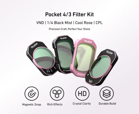 Bộ Filter VND + Black Mist 1/4 + Cool Rose + CPL Pocket 4